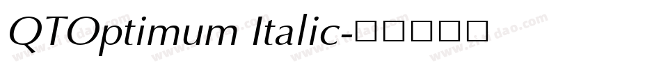 QTOptimum Italic字体转换